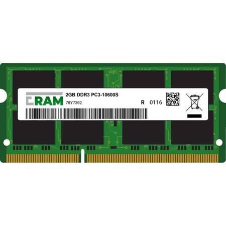 Pamięć RAM 2GB DDR3 do laptopa Ideapad Y570 Y-Series SO-DIMM  PC3-10600s 78Y7392